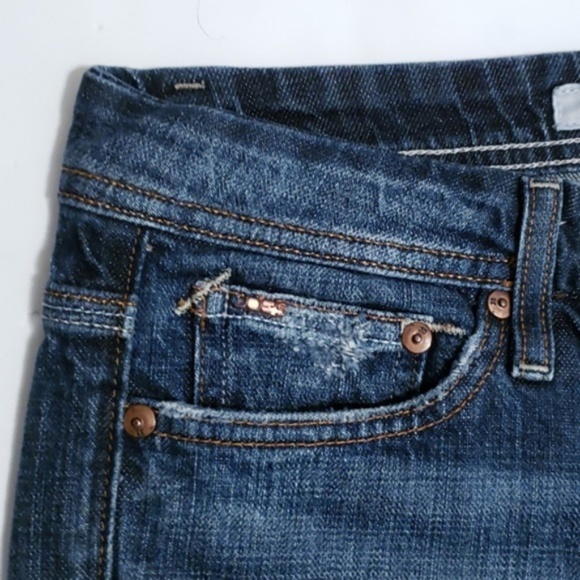 Joe's DISTRESSED BOOT CUT Mid Rise Dark Jeans 27 - Picture 5 of 8